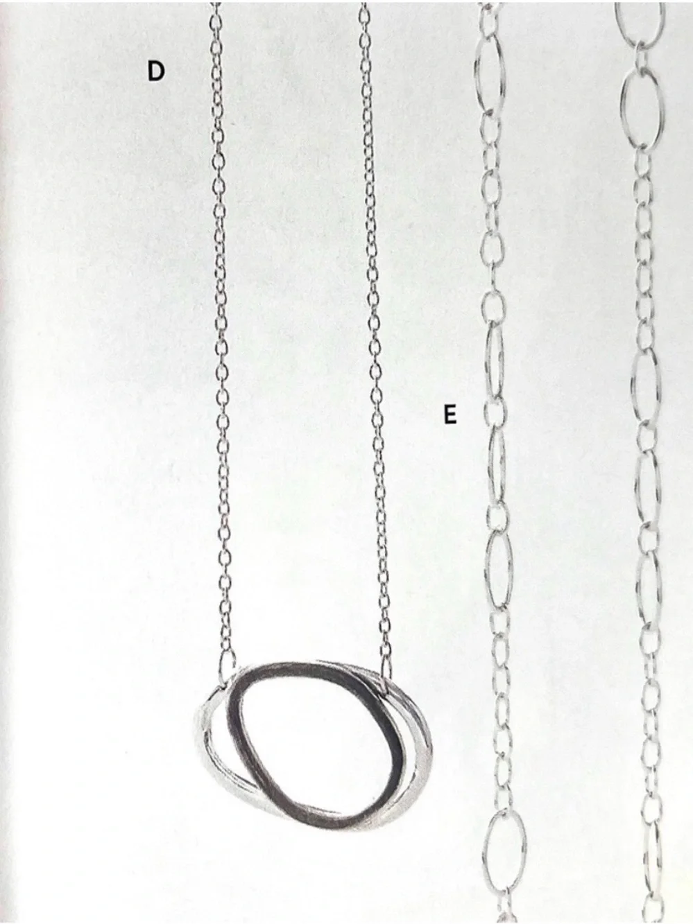 Silpada Silver Interlocking Circle Pendant Necklace